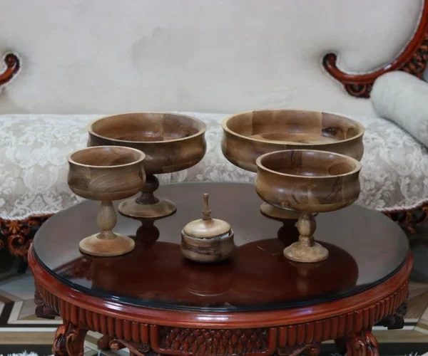 میوه خوری چوبی منحنی
