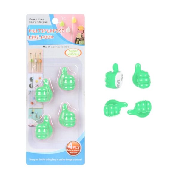 نگهدارنده چند کاره Like Hook (پک 4 عددی)- رنگ: سبز پاستیلی